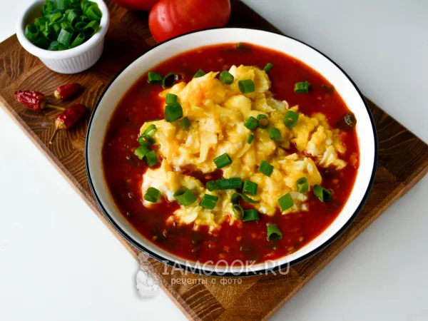 Фото блюда: Яичница с помидорами по-китайски
