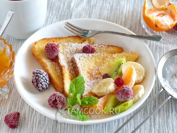 Фото готового блюда: Жареный хлеб