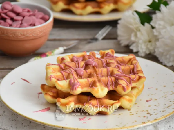 Фото готового блюда: Ванильные вафли