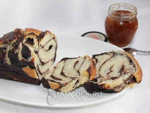 Фото готового блюда: Тостовый хлеб с шоколадной прослойкой
