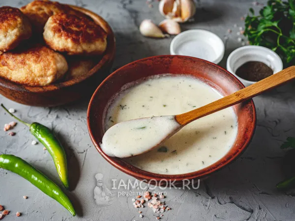 Фото блюда: Белая подлива для котлет