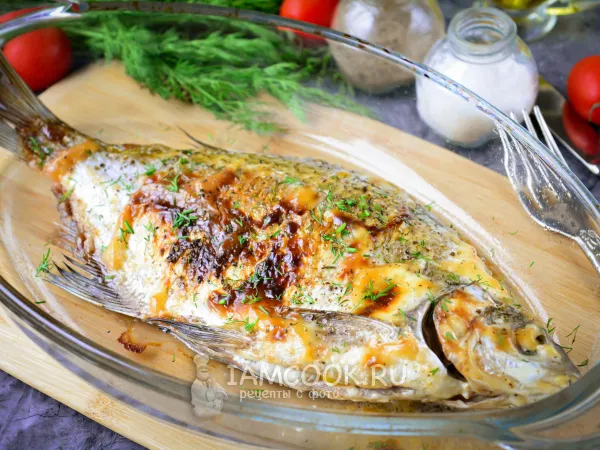 Фото блюда: Лещ в майонезе в духовке