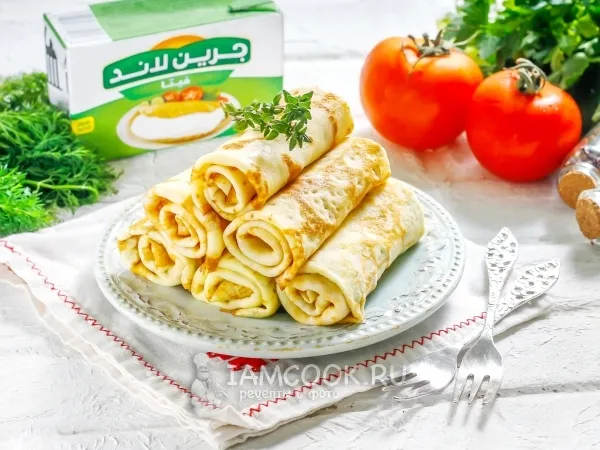 Фото готового блюда: Блины с брынзой