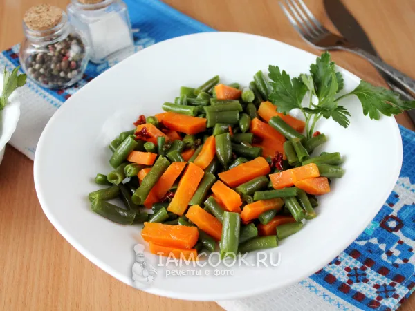 Фото готового блюда: Стручковая фасоль на пару