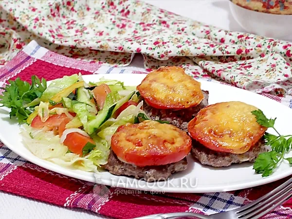 Фото блюда: Бифштекс «под шапочкой»