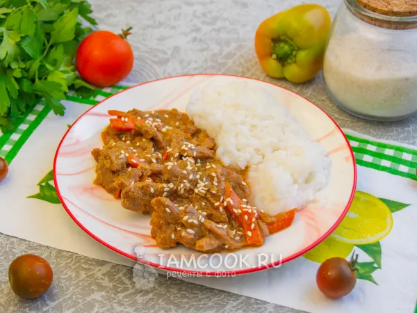 Фото блюда: Говядина с овощами по-азиатски