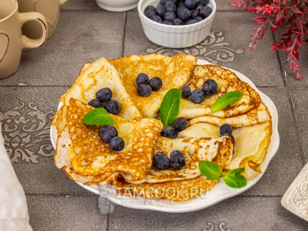 Фото блюда: Блины на миндальной муке и кокосовом молоке