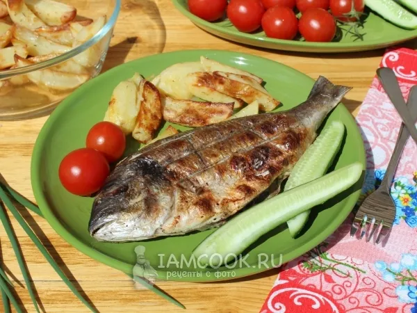 Фото готового блюда: Дорадо на мангале