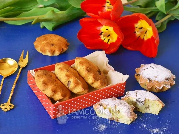 Фото блюда: Творожные кексы с изюмом