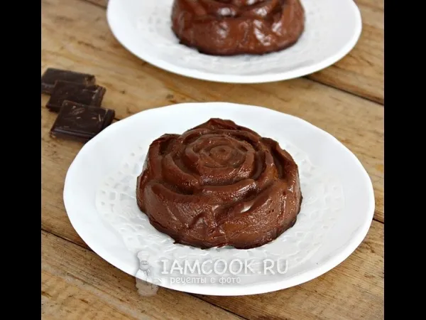Фото готового блюда: Шоколадный пудинг