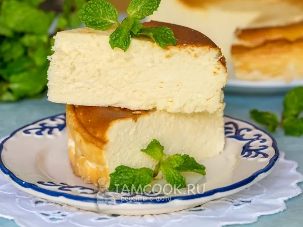 Фото блюда: Сливочная запеканка с творогом