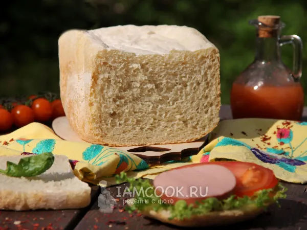 Фото готового блюда: Чиабатта в хлебопечке