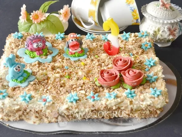 Фото блюда: Торт «Медовик» на молоке