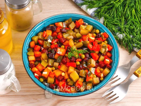 Фото готового блюда: Горячий винегрет