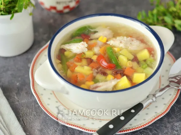 Фото блюда: Суп с мексиканской смесью