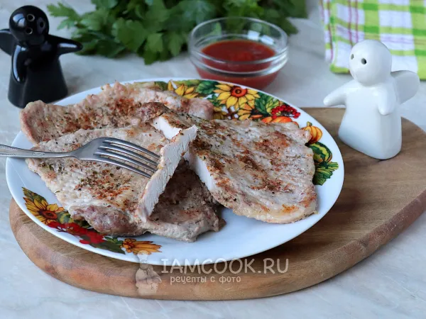 Фото блюда: ПП отбивные из свинины в духовке