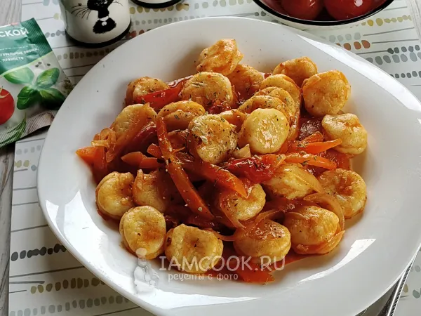 Фото блюда: Галушки в соусе