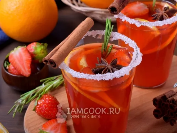 Фото блюда: Клубничный пунш