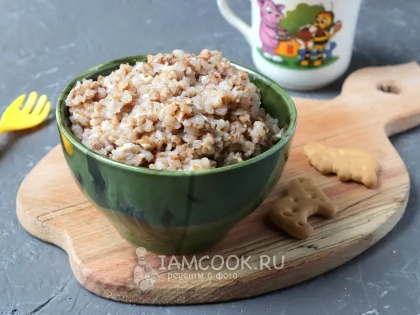 Фото готового блюда: Гречневая каша с творогом