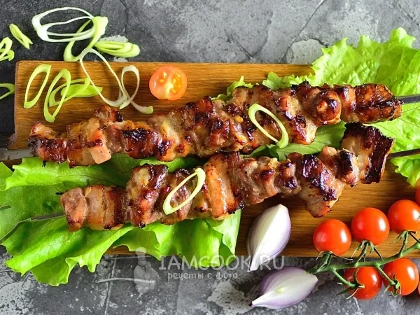 Фото блюда: Шашлык в духовке на гриле