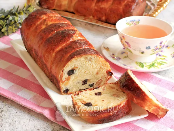 Фото готового блюда: Рождественский хлеб (из сладкого ночного теста)