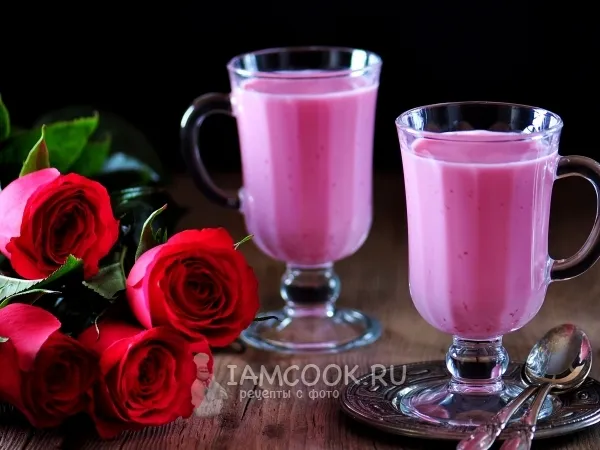 Фото блюда: Десерт из кефира с порошковым желе