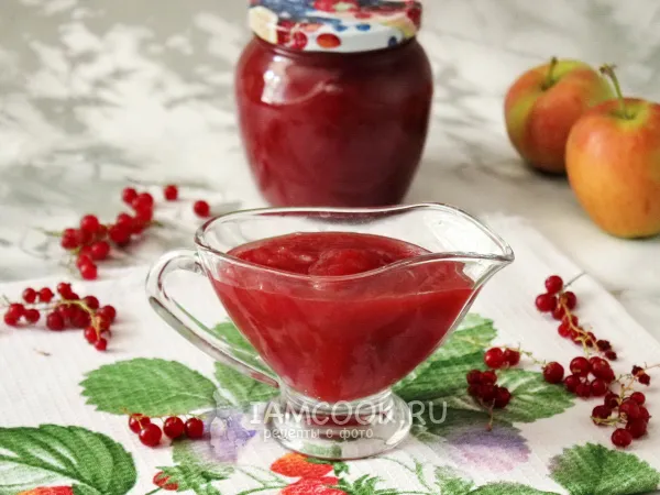 Фото блюда: Джем из яблок и красной смородины