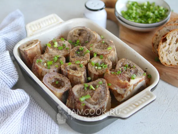 Фото блюда: Мозговые кости в духовке (запеченные)