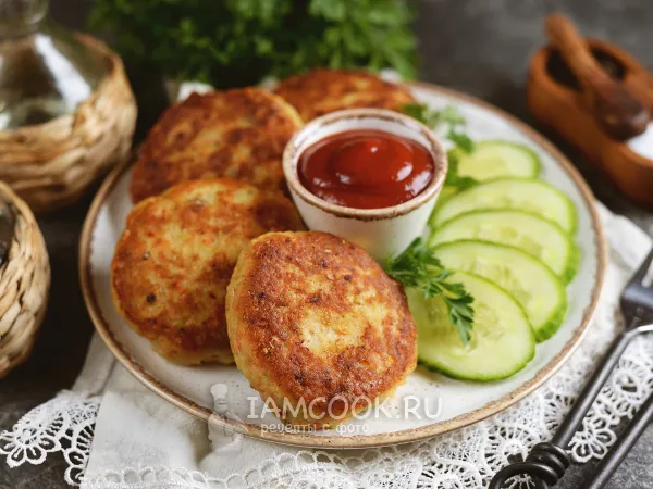 Фото готового блюда: Котлеты из минтая с сыром