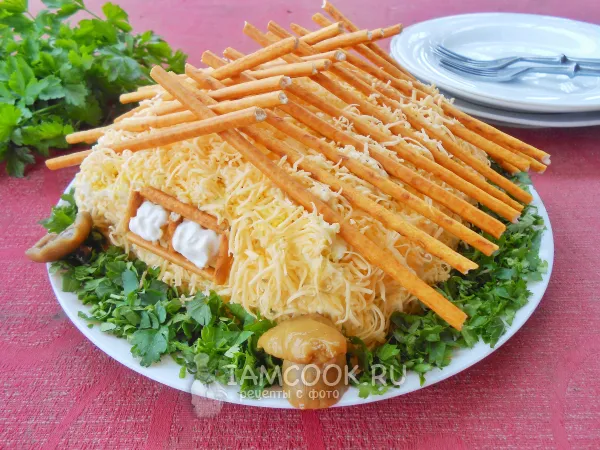 Фото блюда: Салат «Домик»