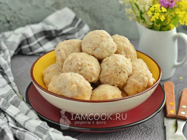 Фото блюда: Фрикадельки из индейки на пару