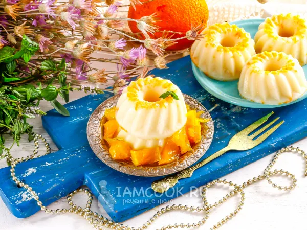 Фото готового блюда: Апельсиновая панна-котта