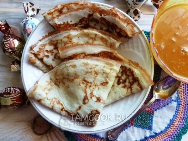 Фото блюда: Творожные блинчики