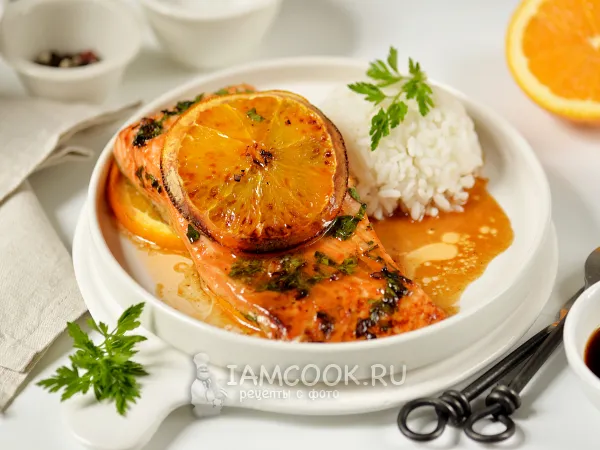 Фото блюда: Форель в апельсиновом маринаде