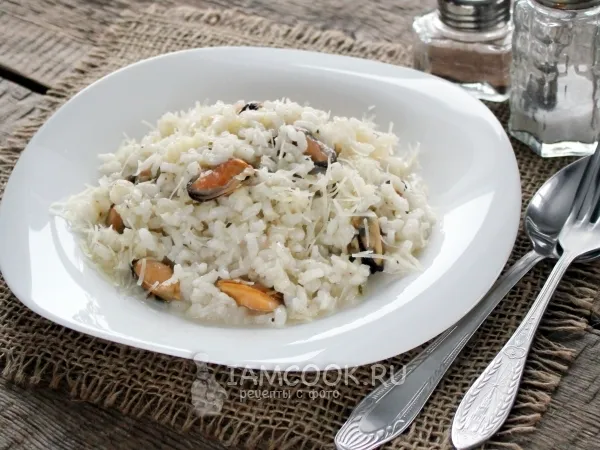 Фото блюда: Ризотто с мидиями
