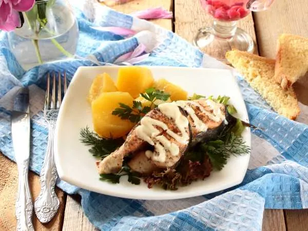 Фото блюда: Горбуша на пару в мультиварке