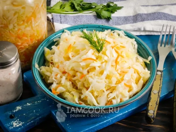 Фото блюда: Квашеная капуста на зиму без рассола