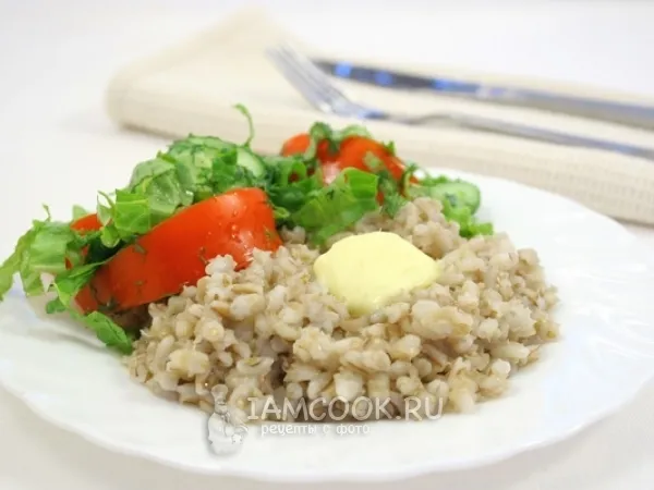 Фото блюда: Перловая каша на воде в мультиварке