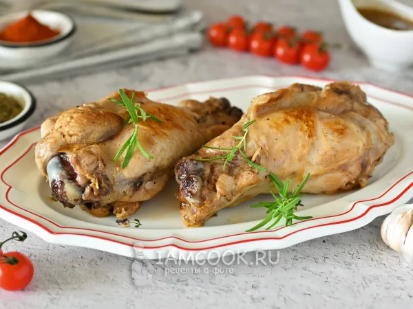 Фото блюда: Плечи индейки на сковороде