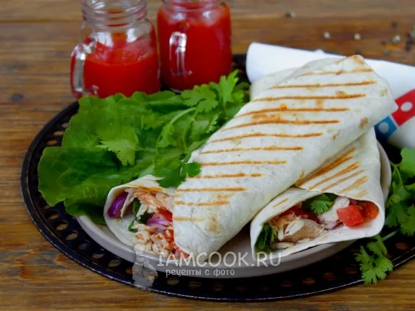 Фото блюда: Тортилья с курицей