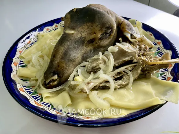 Фото блюда: Вареная баранья голова