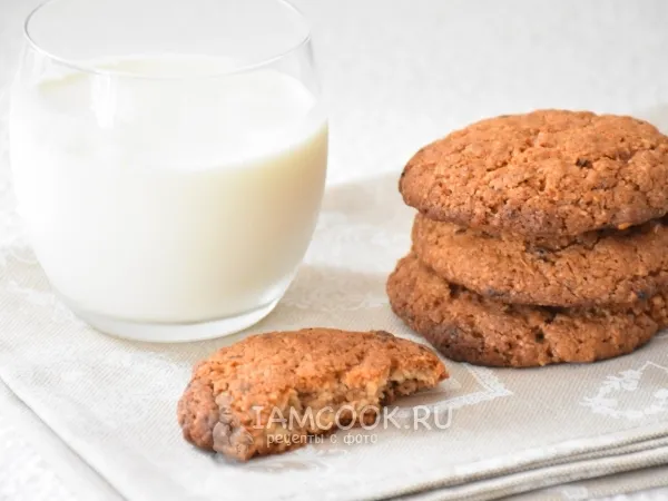 Фото готового блюда: Овсяное печенье с корицей