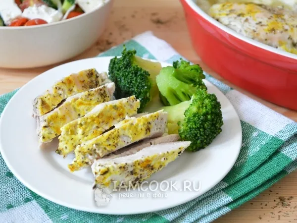 Фото блюда: Куриное филе запеченное в кефире