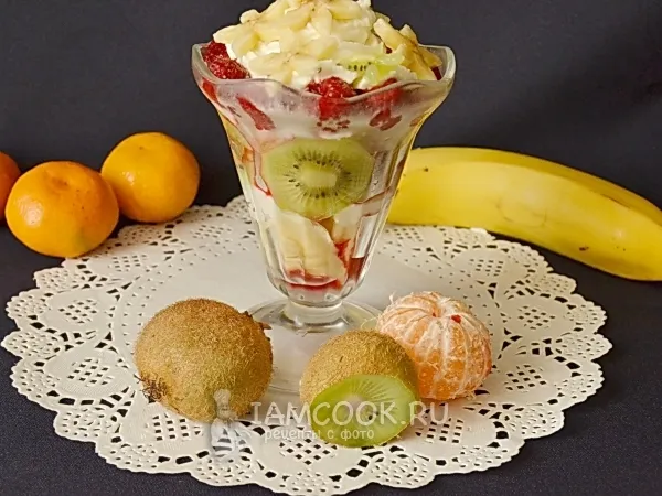 Фото готового блюда: Парфе фруктовое