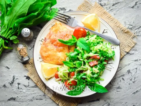 Фото блюда: Салат из щавеля с кабачками