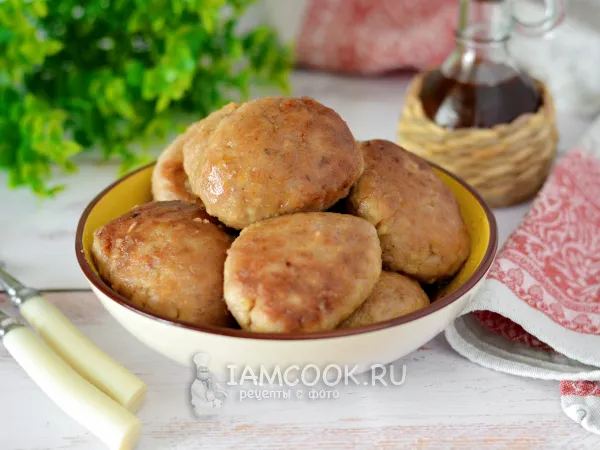 Фото блюда: Котлеты из фарша с рисовой мукой