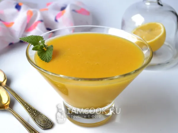 Фото блюда: Постный крем из манки и тыквы для торта