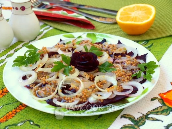 Фото готового блюда: Карпаччо из свеклы