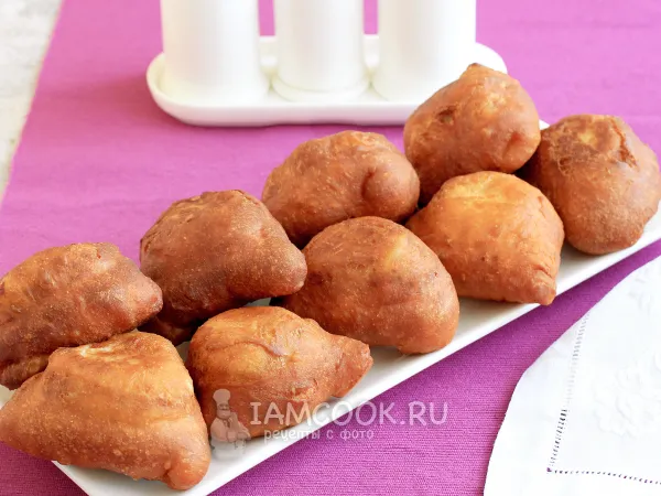 Фото готового блюда: Беляши с мясом на кефире (без дрожжей)