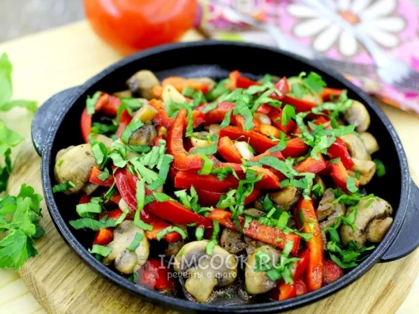 Фото блюда: Шампиньоны жареные